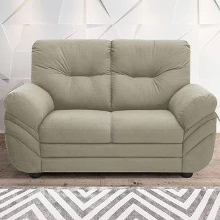 Sofá 2 Lugares Francis com Almofadas Fixas e Revestimento em Suede 152cm de Largura Linoforte em Oferta na Shopee