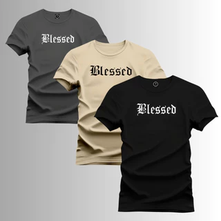 Kit 3 Camisetas Masculina Algodão Camisa Varios Estampas Macia Confortavel e Estilosa