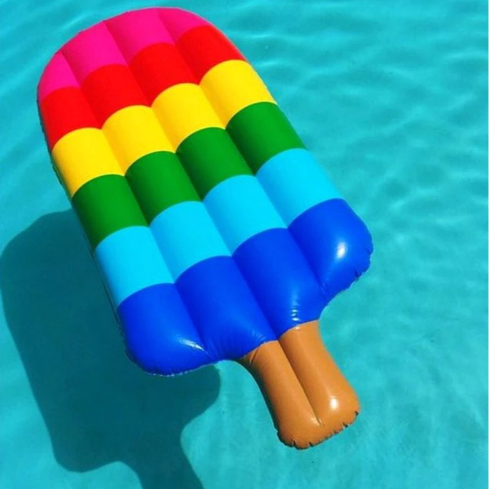 Boia Inflável Picolé Gigante | Piscina, Festa E Verão | 180x66cm | Shopee Brasil