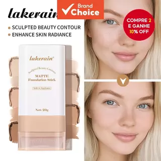 Lakerain Bastão 2 em 1 de Base e Corretivo, Maquiagem de Base de Dupla Cabeça com Pincel, Impermeável, Hidratante e em Oferta na Shopee