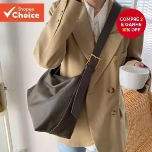 2025 Primavera Vintage Sacola Bolsa De Ombro De Grande Capacidade Elegante Casual Commute Crossbody em Oferta na Shopee
