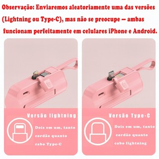 Carregador 2em1 Portátil: Bateria 10000mAh + Base Sem Fio para iPhone e Android Tipo-C — foto 3 — Achou Levou Brasil