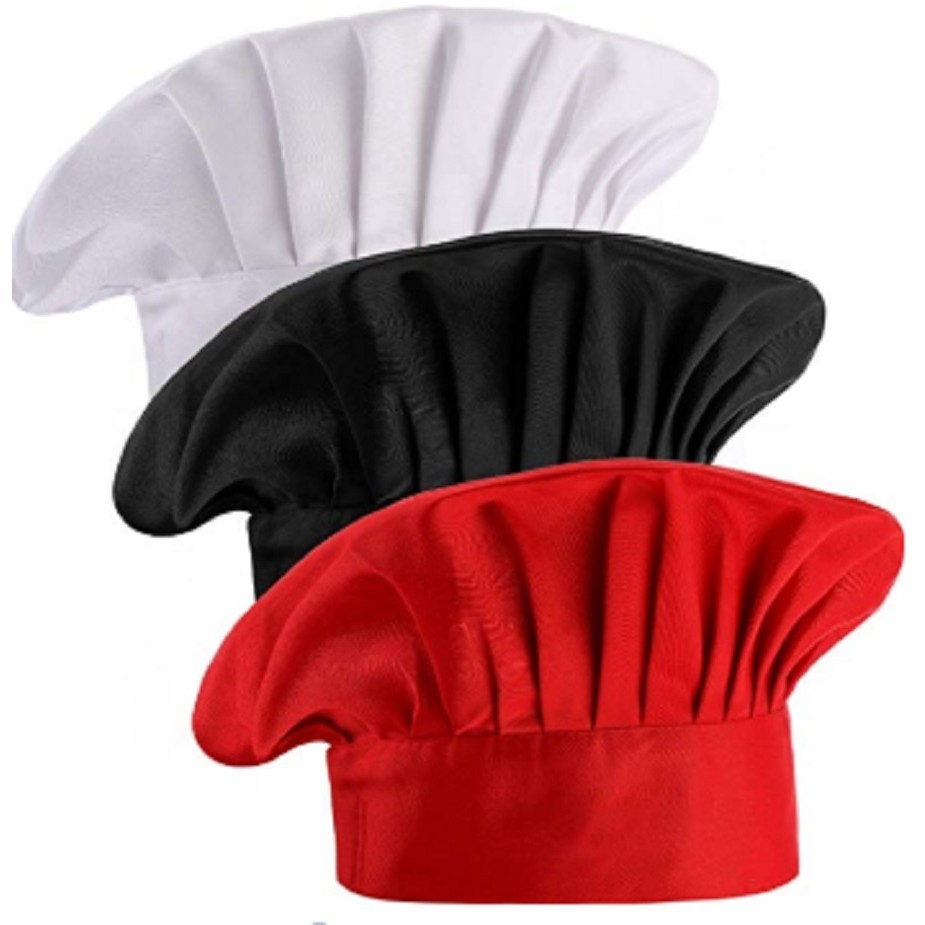 Chapéu Chef Cozinheiro PREMIUM unissex/ Touca para cozinheir