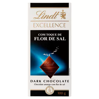 Chocolate Lindt Excellence com Toque De Flor de Sal Dark Chocolate 100G em Oferta na Shopee