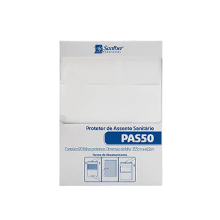 Protetor de Assento Sanitário com 120 unidades Santher em Oferta na Shopee