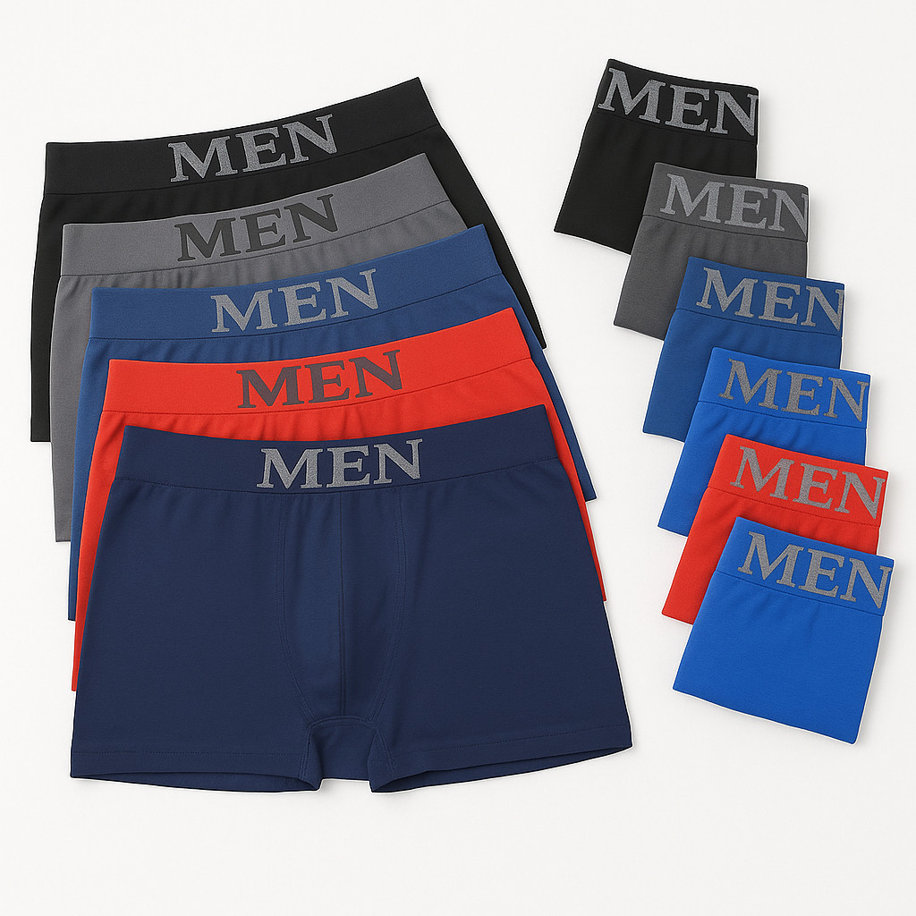 Kit 10 Cuecas Boxers Masculina de Microfibra | Shopee Brasil