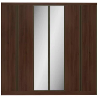 Guarda Roupa Casal Bartira Monte Rei 6 Portas 6 Gavetas com Espelho 238 cm Largura em Oferta na Shopee
