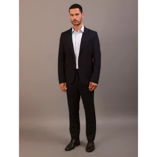 Costume Masculino Essentials Slim Abotoamento Simples Calvin Klein - Azul Marinho em Oferta na Shopee