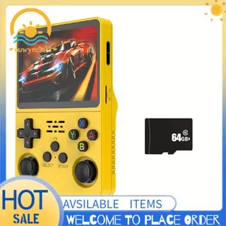 Console De Jogos Portátil Com Joystick 3D Duplo R36S Tela IPS De 3.5 Polegadas 64GB Armazenamento De Vídeo 3200mah Bater em Oferta na Shopee