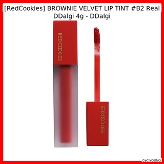 [RedCookies] Tinta Lip De Veludo BROWNIE # B2 Real DDalgi 4g -/Tint Coreano/Acabamento/100 % Genuíno Da Ce em Oferta na Shopee