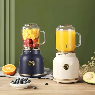 Mini Juicer Liquidificador Portátil Copo Caneca 500ml e 450ml Com 10 Lâminas, Tampa, Canudo e Copo em Oferta na Shopee