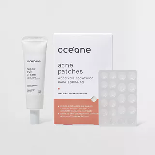 Kit Adesivos Antiacne + Creme para Área Dos Olhos com Niacinamida (2 Produtos) em Oferta na Shopee