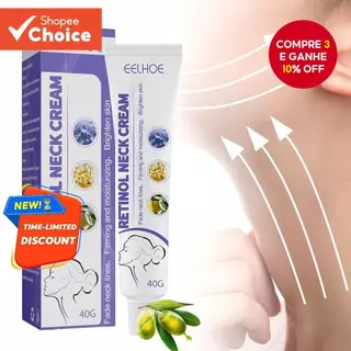 Creme Firmador E Antienvelhecimento Para Pescoço 40G | Escultura De Mandíbula , Redutor De Queixo Duplo Corretor De Linh em Oferta na Shopee