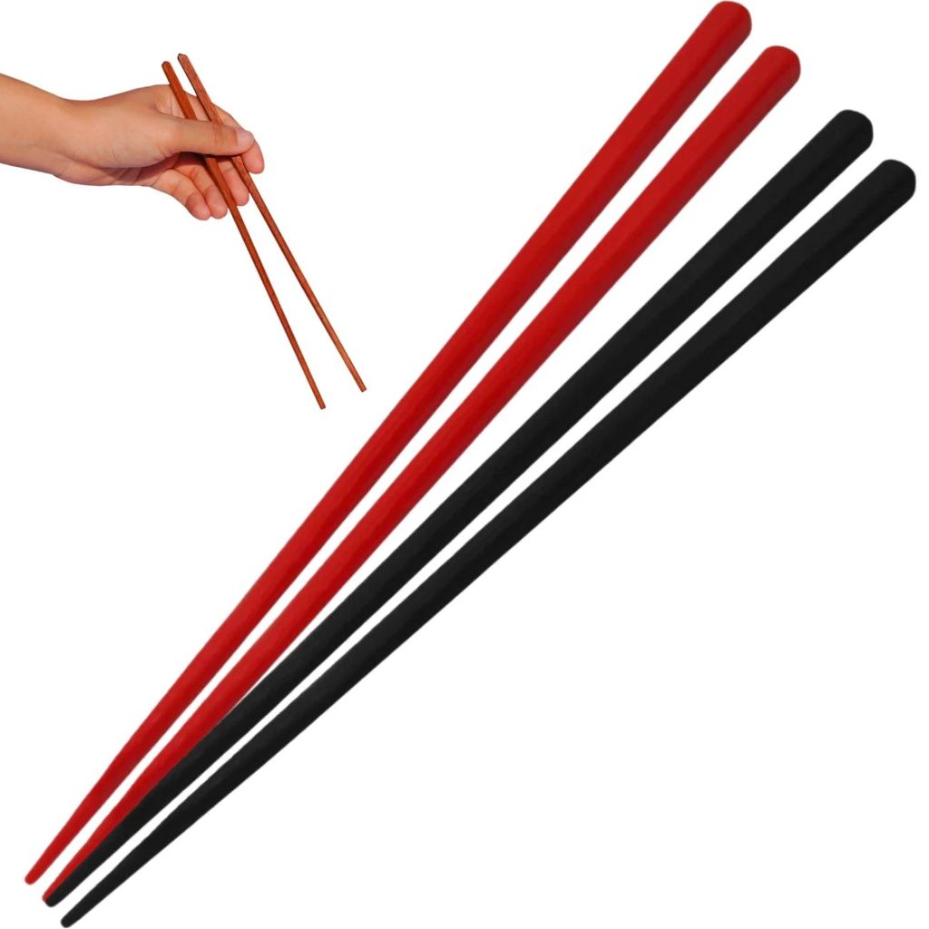 Conjunto com 4 Pares de Hashi (2 Pretos e 2 Vermelhos) para Sushi ...