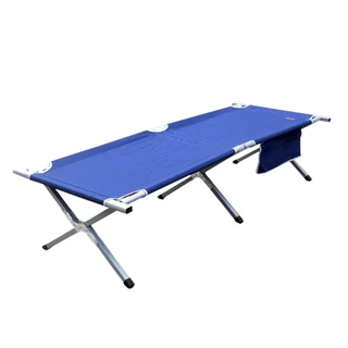 Cama Dobravel de Solteiro Arkadia Camping Compacta Reforçada com Bolsa e Porta-Objetos 1,89m x 64,5cm x 43cm - Nautika em Oferta na Shopee