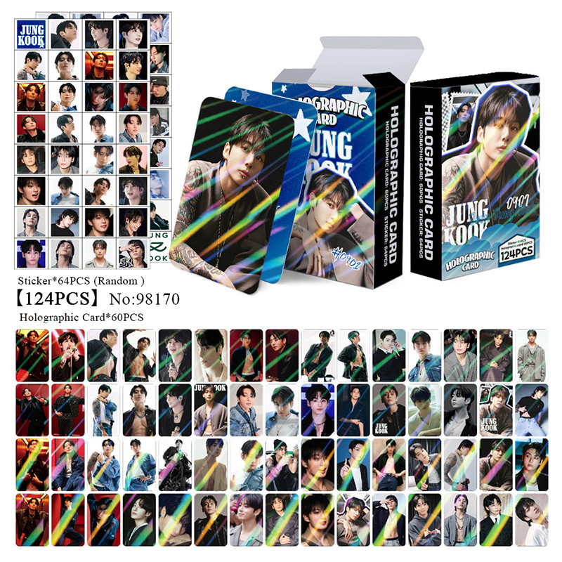 124 Pçs/Caixa BTS Photocards ARIRANG Cartão LOMO Holográfico KPOP