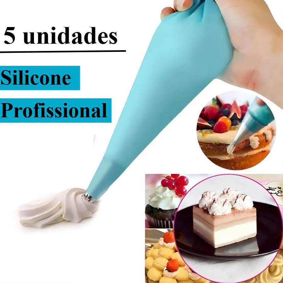 Saco De Confeitar Até 5 Unidades Reutilizável Profissional S