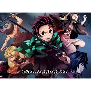 Livro para Colorir Bobbie Goods para Colorir Tema do Demon Slayer em Oferta na Shopee