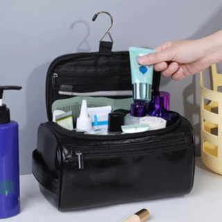 Bolsa Necessaire Grande Impermeavel Feminina Masculina Ideal Para Viagem - Couro Sintético ANA em Oferta na Shopee