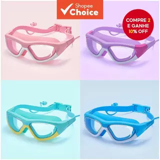 Crianças Óculos De Natação Grande Angular HD Silicone Selo Anti-Nevoeiro À Prova Dwaterproof Água Meninos Meninas Profis
