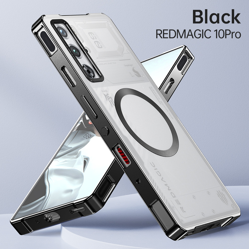 RedMagic 10 Pro Caso 10S Liga De Alumínio Forte Anti Queda Magnética Carga Sem Fio Sensação Original Invólucro Titânio