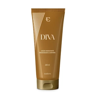 Eudora Diva Loção Hidratante Desodorante Corporal 200ml em Oferta na Shopee