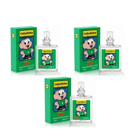 Kit Cebolinha Desodorante Colônia Jequiti, 3 x 25 ml