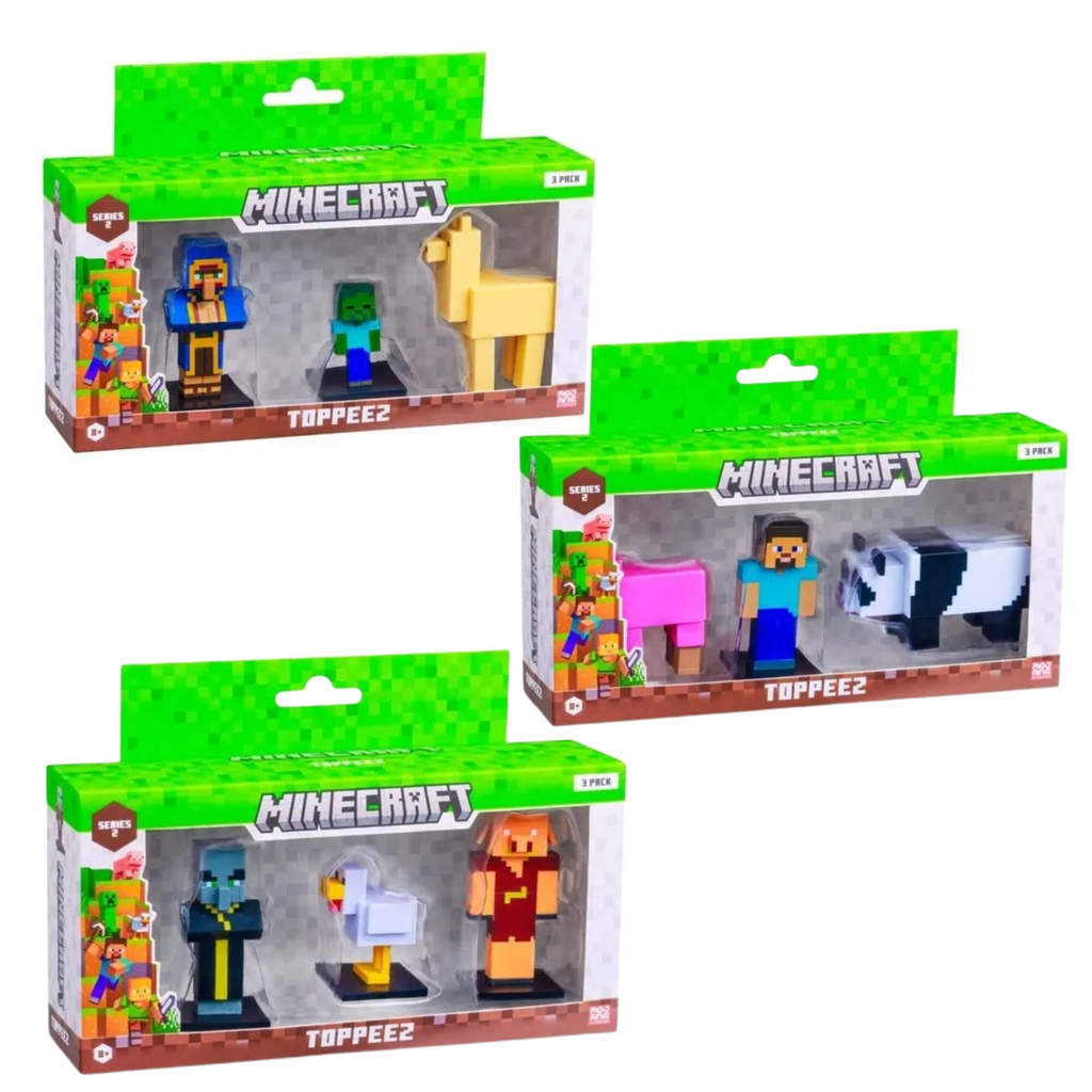 Bonecos Sortidos Minecraft Pack 3 Unitário Série 2 Multikids - BR2554 ...