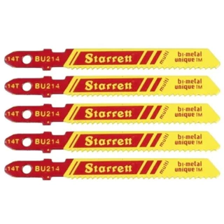 Lâmina serra tico tico 50 mm 14 dentes bimetal multiuso 5 peças - BU214 Starrett em Oferta na Shopee