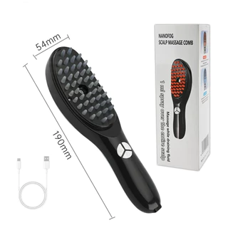 Massageador de Couro Cabeludo com Nebulização + Vibração 3 Níveis com Luz Vermelha e Azul  marisa em Oferta na Shopee