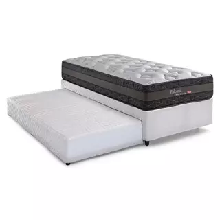 Bicama Solteiro com Cama Auxiliar Herval Palermo, Molas Ensacadas, 60x88x188 cm em Oferta na Shopee