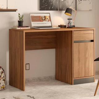 Escrivaninha Office Morada com 1 Porta e 1 Gaveta Demóbile em Oferta na Shopee