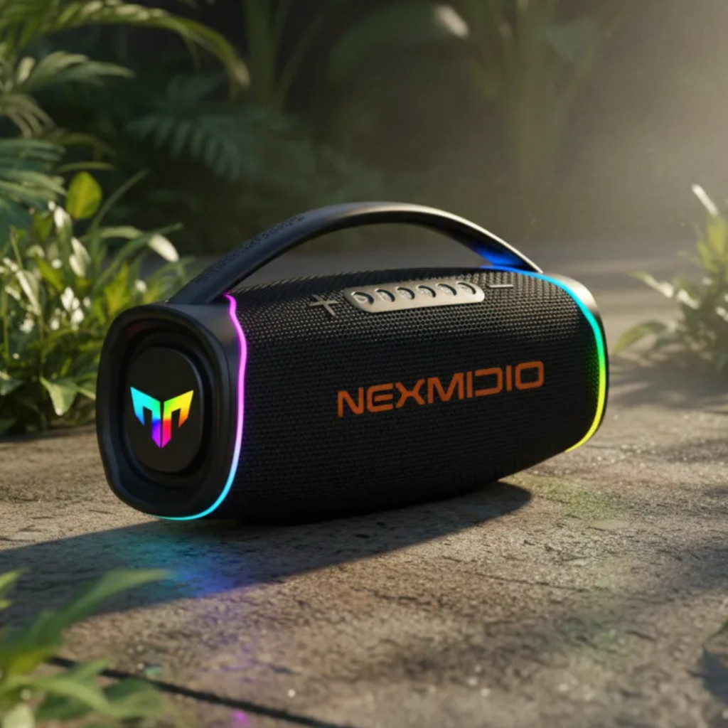 Boombox Bluetooth Nexmidio MD-B09 300w Graves Fortes Ipx6 Led