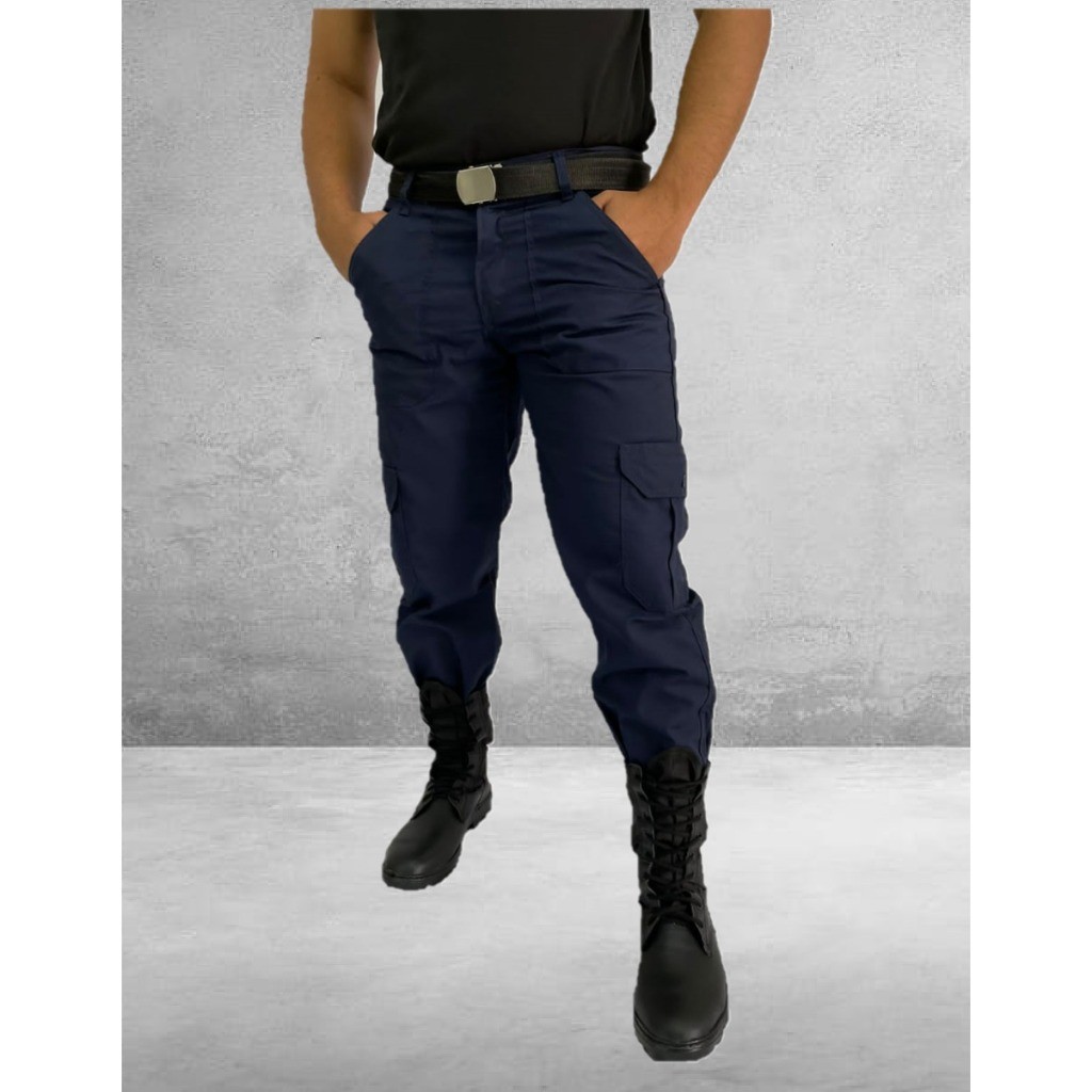 Calça Cargo Militar Masculina com Rip Stop Resistente