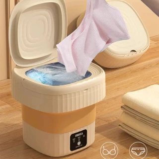 Mini Máquina de Lavar Roupas 6.5L Peças Íntimas 110V/220V , Centrifuga Dobrável Portátil Moderna Para Roupas Pequena