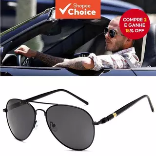 Óculos De Sol Polarizados Para Dirigir Homens , Da Moda , Proteção UV400 em Oferta na Shopee