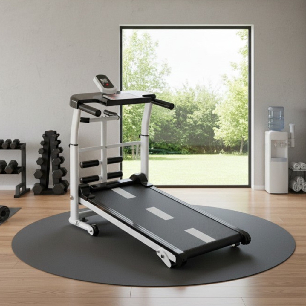 Esteira Mecânica de Caminhada Self Machine com Display Capacidade 120kg ...