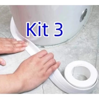 GUIANA Kit 3PCS Fita Selante De Pvc À Prova D 'Água Para Cozinha / Banheiro / Banheira em Oferta na Shopee