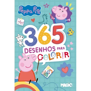 Livro Peppa Pig - 365 Desenhos Para Colorir em Oferta na Shopee