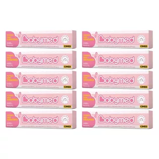 Kit 10 Babymed Rosa Pomada Assaduras 100mg- 45g - Cimed