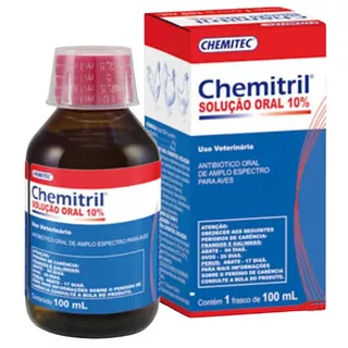 Chemitril Oral 10% 100ml - Eficaz Contra Infecções em Aves em Oferta na Shopee