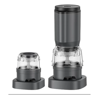 Moedor de Pimenta Elétrico USB Recarregável Ajustável para Cozinha Temperos e Cafés