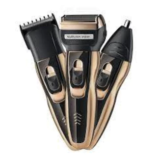 Maquina De Barbear 3em1 Daling Aparador e Depilador de Pelos Elétrico 3 Em 1 Sem Fio Cabelo Barba Pelo Nariz