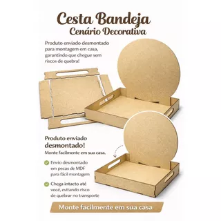 CESTA BANDEJA CENARIO, ANIVERSÁRIO,DECORATIVA em Oferta na Shopee