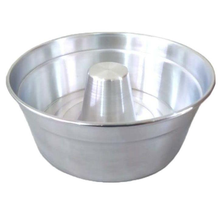 Forma de Pudim Bolo Alumínio Para Padaria Com Cone 20 cm