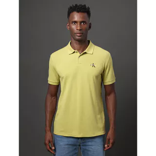 Polo Masculina Loog Re Issue Calvin Klein Jeans - Verde Pistache em Oferta na Shopee