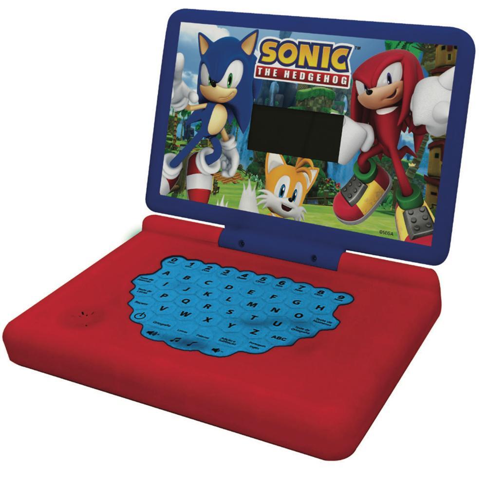 Laptop Minigame Notebook Infantil Bilíngue Sonic | Shopee Brasil