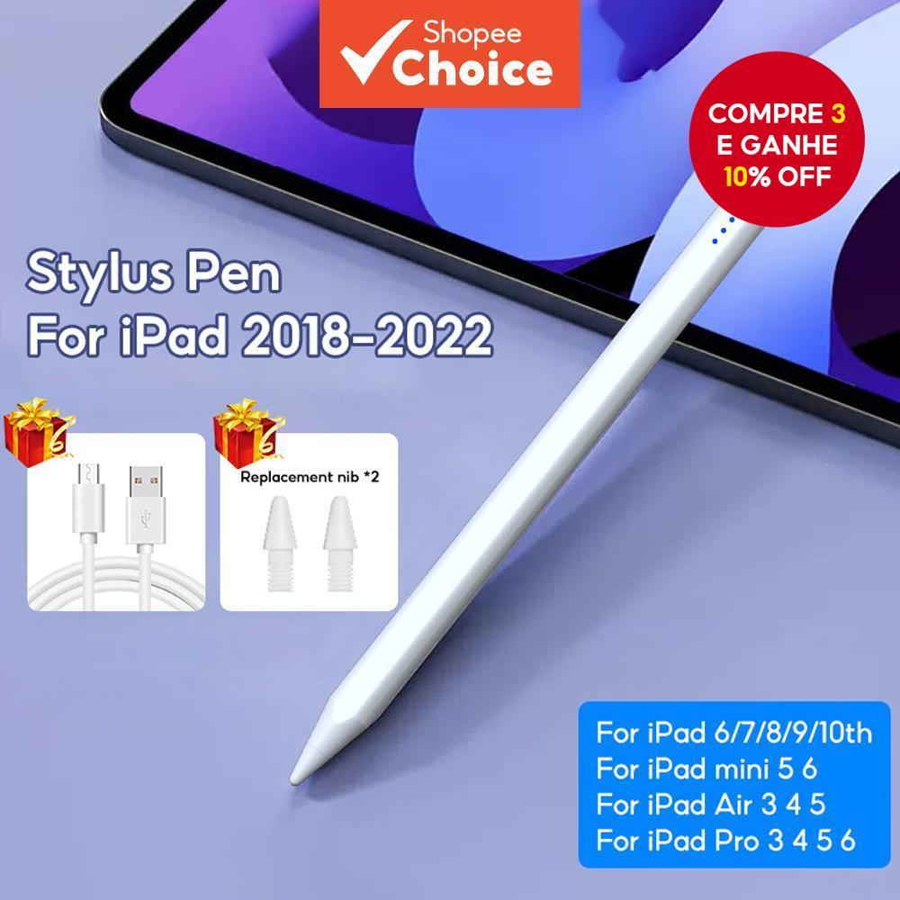 Caneta Stylus para Apple Pencil 2025 iPad 11 13 M2 M3 Pro 13 11 M4 5/6 ...