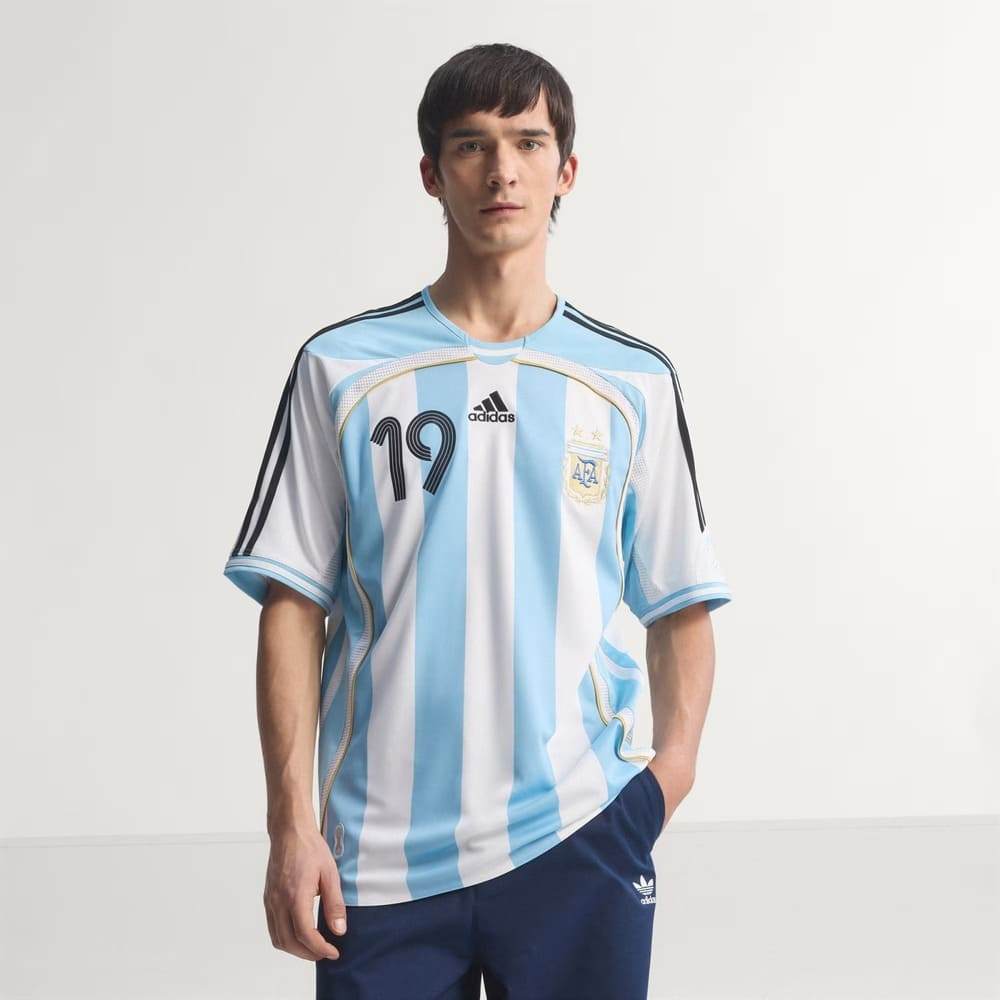 ウェア aregentina adidas 2006 messi game shirt Camisa Argentina I Adidas 2006 Messi 19 Branco/Azul | Shopee Brasil