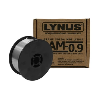 Arame para solda mig 0,8 mm 900g uso sem gás - LAM-09 Lynus em Oferta na Shopee